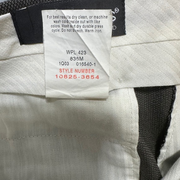 Slates by Dockers Mens 40x32 Pleated Wool Blend Dress Pants grey Casual Office - Picture 5 of 11